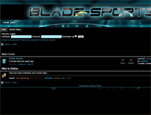 Tablet Screenshot of blade-sports.info